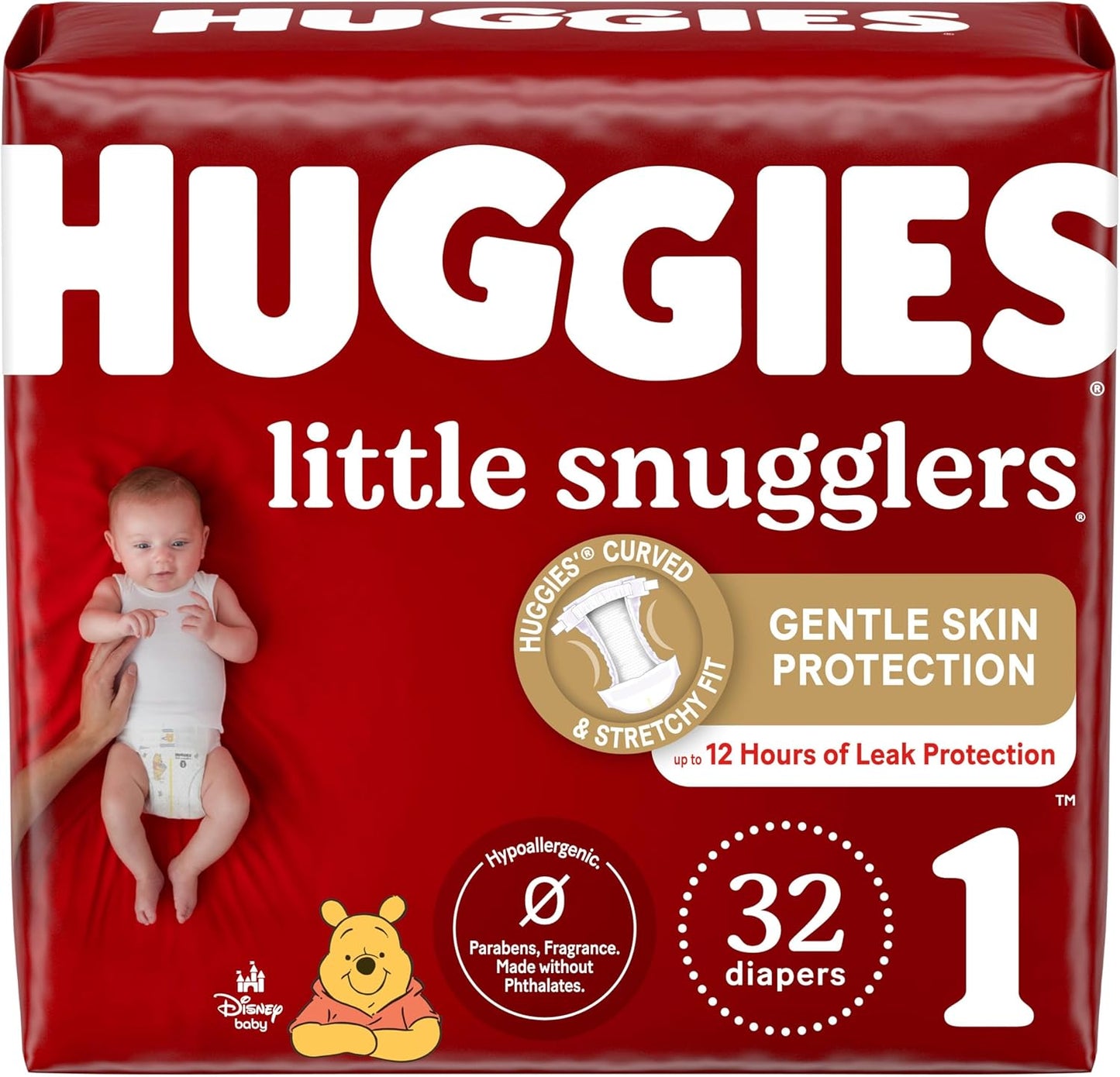 Huggies Little Snugglers Size 1: 12-Hour Protection