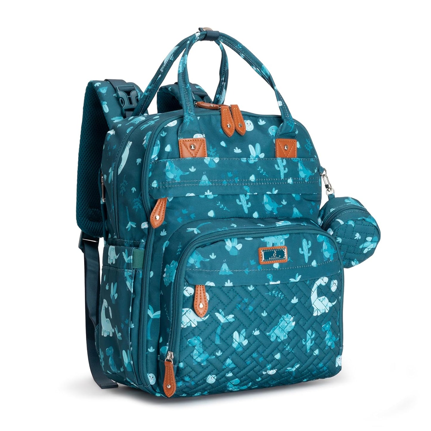 BabbleRoo Diaper Bag Backpack - Multi Function Travel Tote