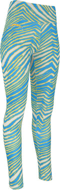 Zubaz NFL Women's Full Length High Waist Basic 1.0 Leggings - Bold