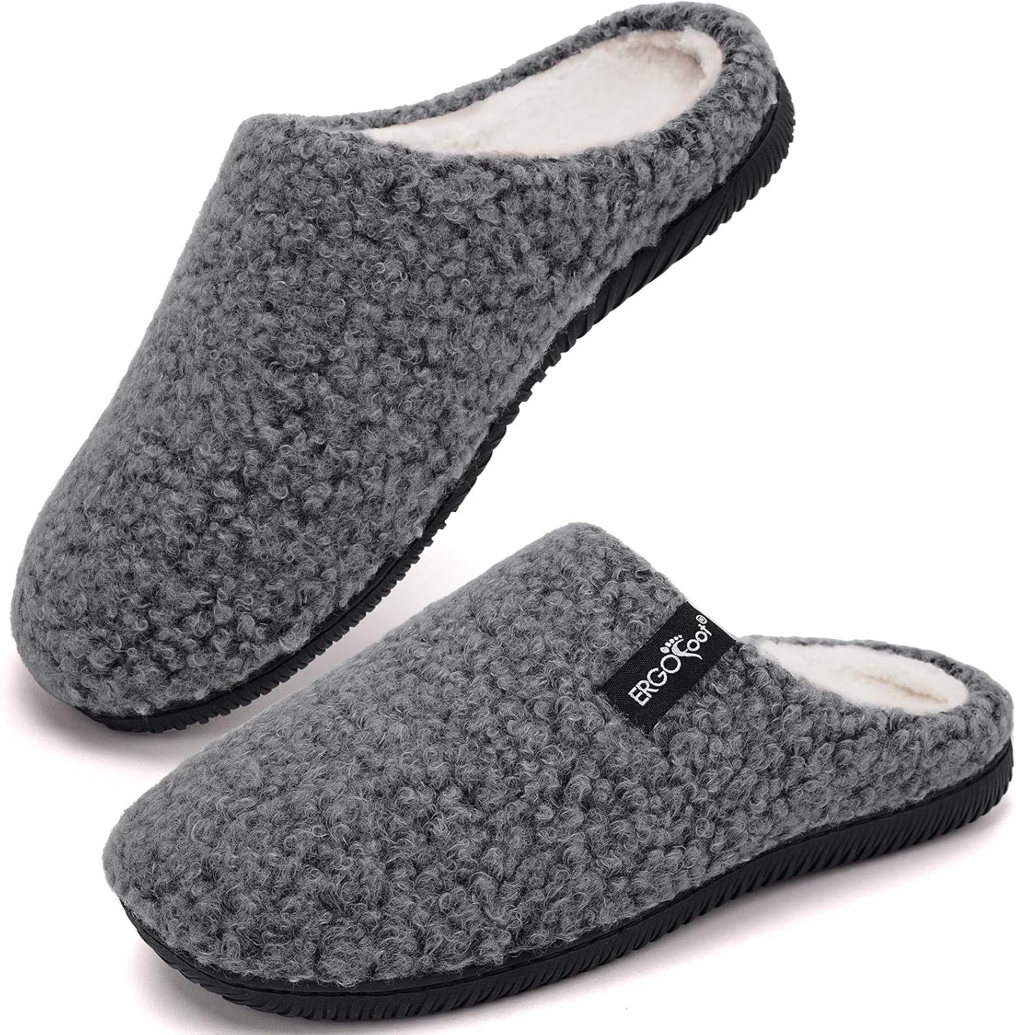 ERGOfoot Arch Support Orthopedic Slippers for Comfort and Relief