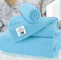 Ocean Blue Towels 3-Piece Set - Soft, Quick Dry Luxury