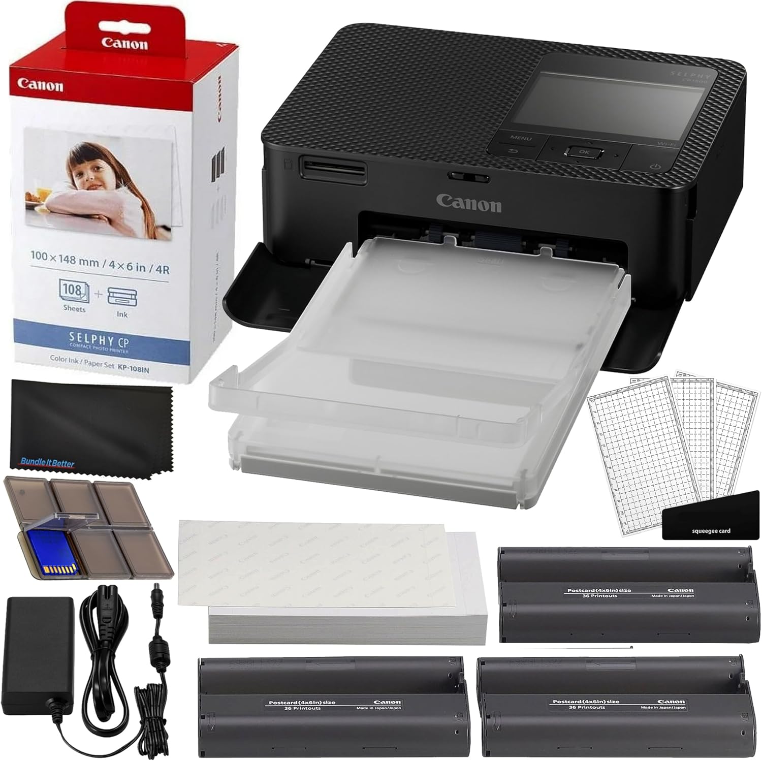 Canon Selphy CP1500 Wireless Compact Photo Printer Bundle Review