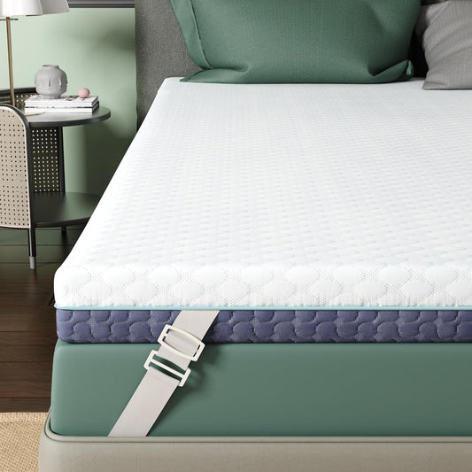 3 Inch Firm Mattress Topper Queen Size for Back Pain Relief