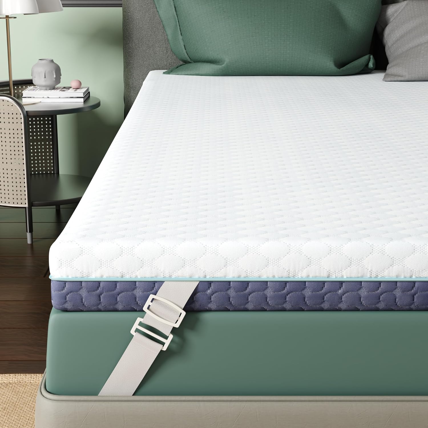 3 Inch Firm Mattress Topper King Size for Back Pain Relief