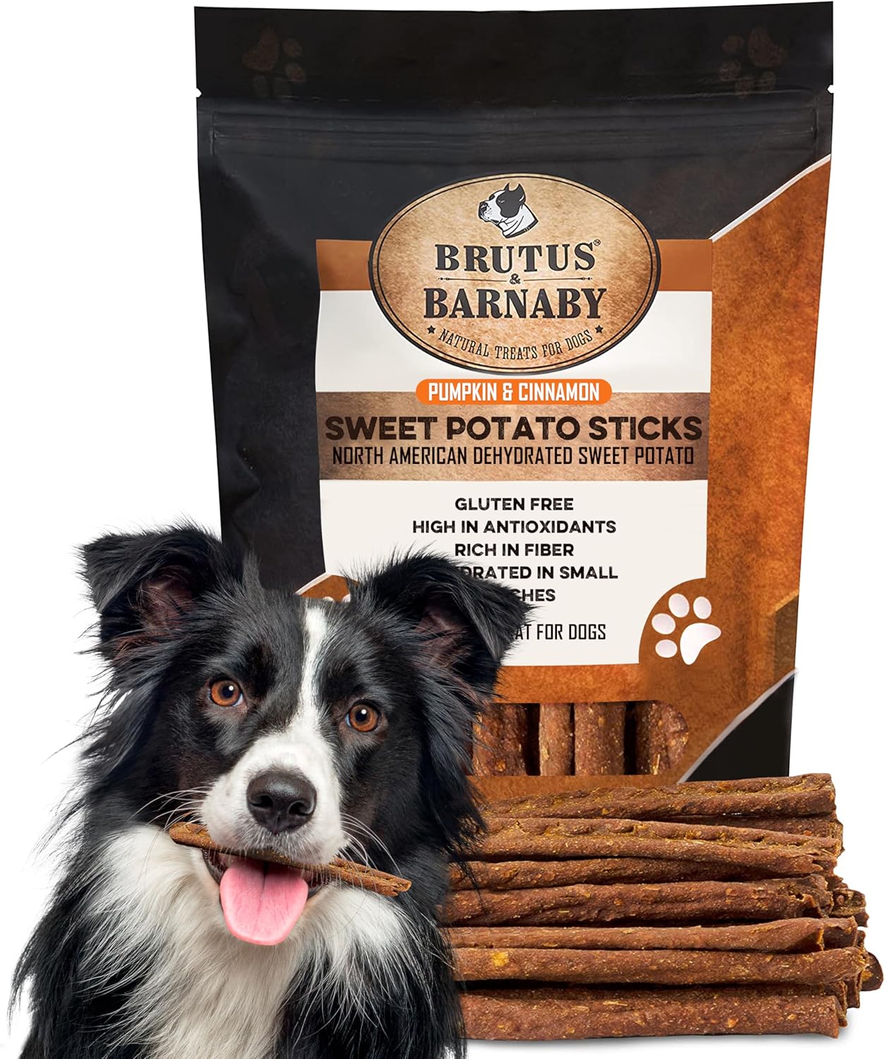 Sweet Potato Dog Treats - Grain Free Crunchy Sticks for Dogs