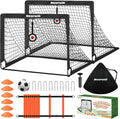 Bearwill Kids Soccer Goals Set of 2, 4x3ft Portable Net