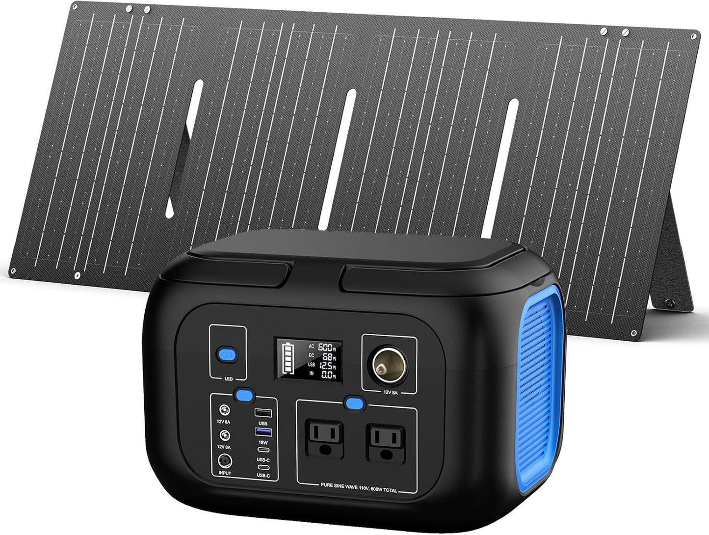 ENOFLO Portable Solar Charger: Fast 60W Power