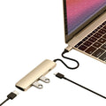Satechi 4 in 1 USB C Hub Multiport Adapter for Fast Transfers