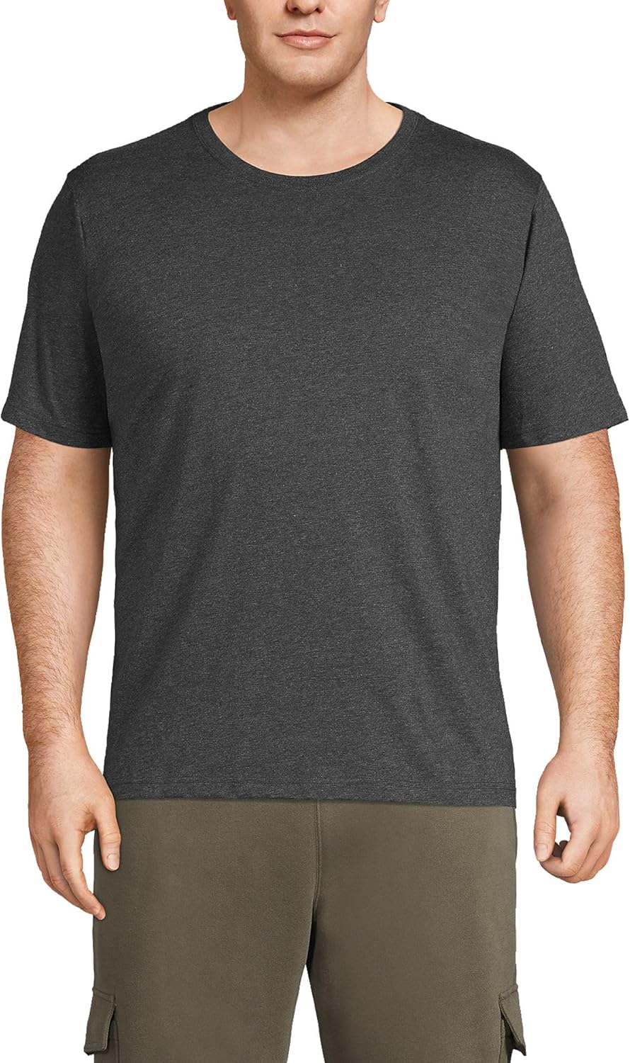 Lands' End Men's Super-T Short Sleeve T-Shirt for Comfort