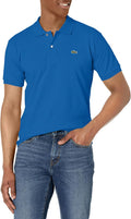 Lacoste Men's Short-Sleeved Ribbed Collar Polo - Slim Classic Fit