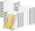SATINIOR 30 Pcs 100 Pt Magnetic Card Holder - Thick Protective Cases
