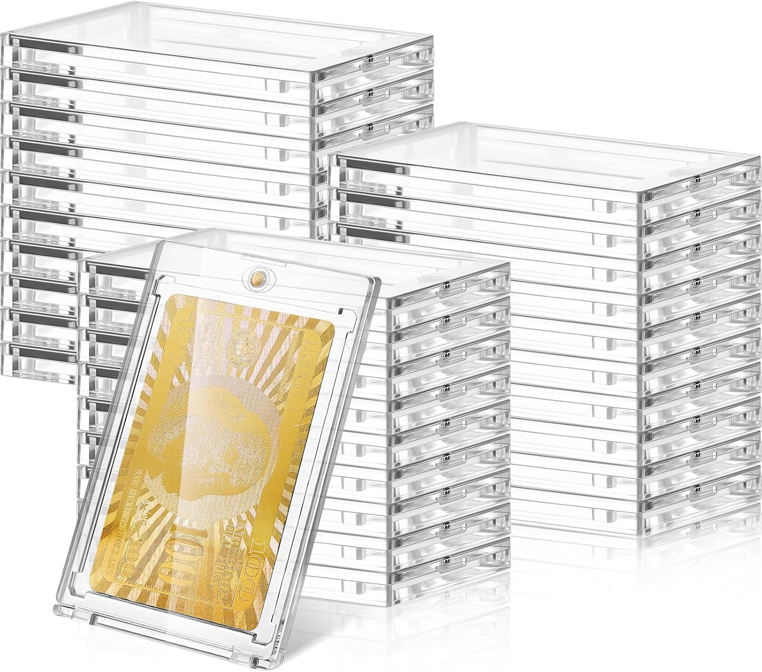 30 Pcs 100 Pt Magnetic Card Holders for Sports Cards Protection