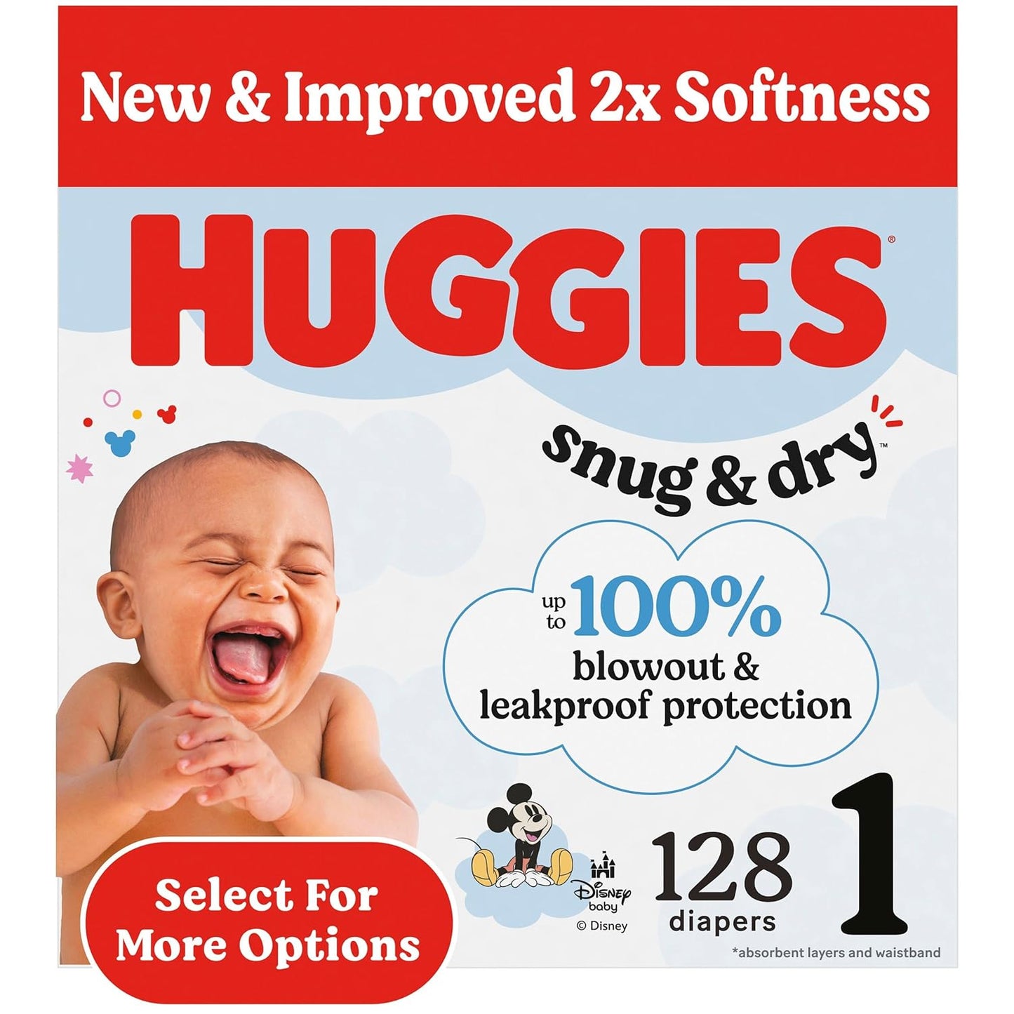 Huggies Size 1 Diapers: 12-Hour Leakage Protection!