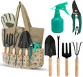Scuddles 8-Piece Garden Tool Set with Heavy-Duty Tote Bag - Complete
