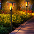 iBaycon 28in Solar Flame Torch Lights 2 Pack - Realistic Flicker