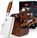 MSY BIGSUNNY 9pcs Knife Block Set - German Steel Kitchen Knives