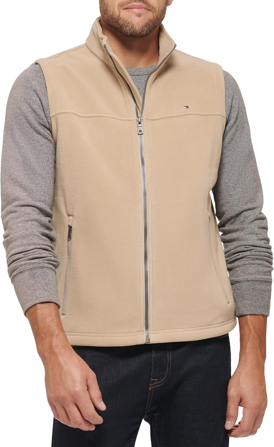 Tommy Hilfiger mens Lightweight Polar Fleece Vest for Comfort