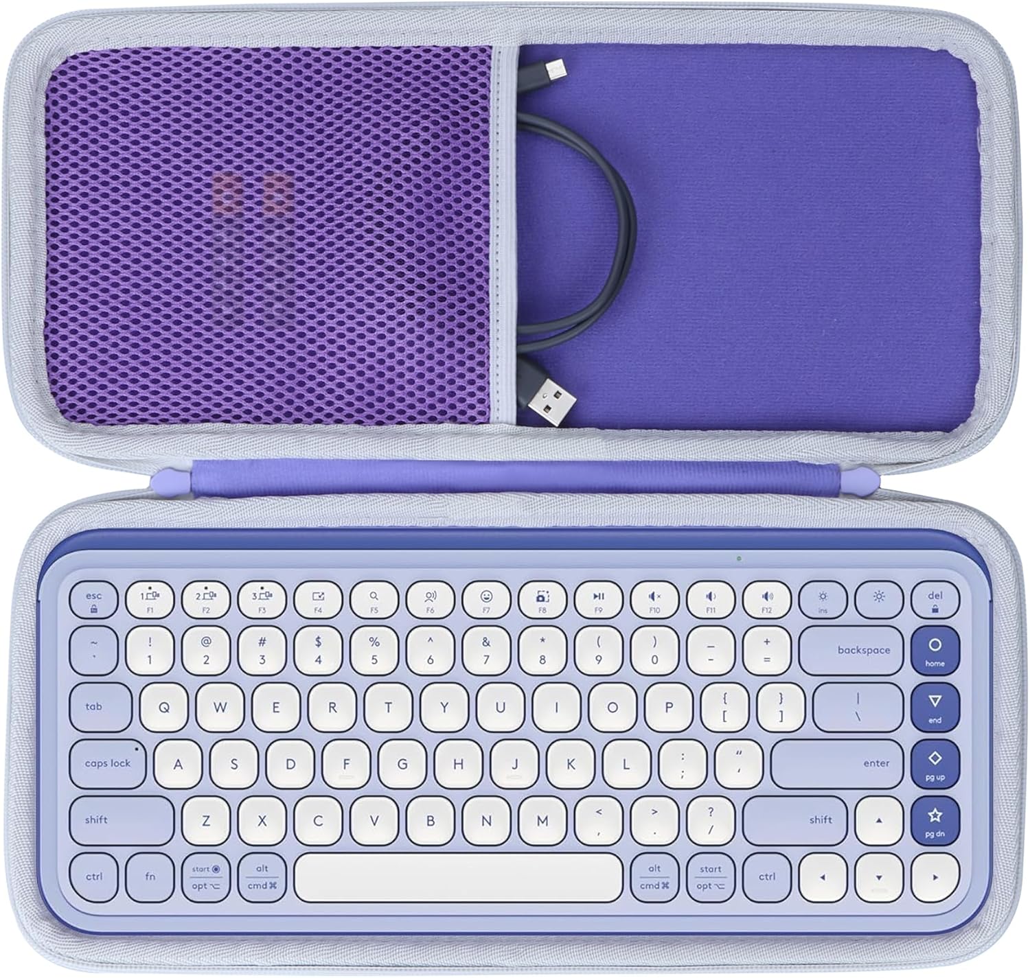 Protective Lilac Case for Logitech POP Keyboard