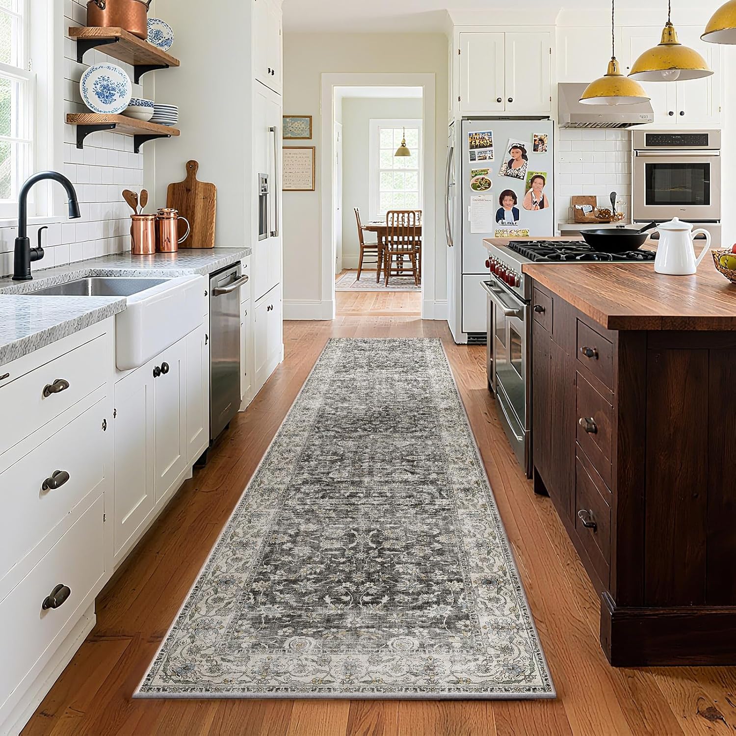 Runner Rug Washable Kitchen Runner for Hallways and Bedrooms