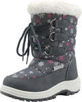 Girls fur-lined snow boots by Apakowa perfect for winter activities