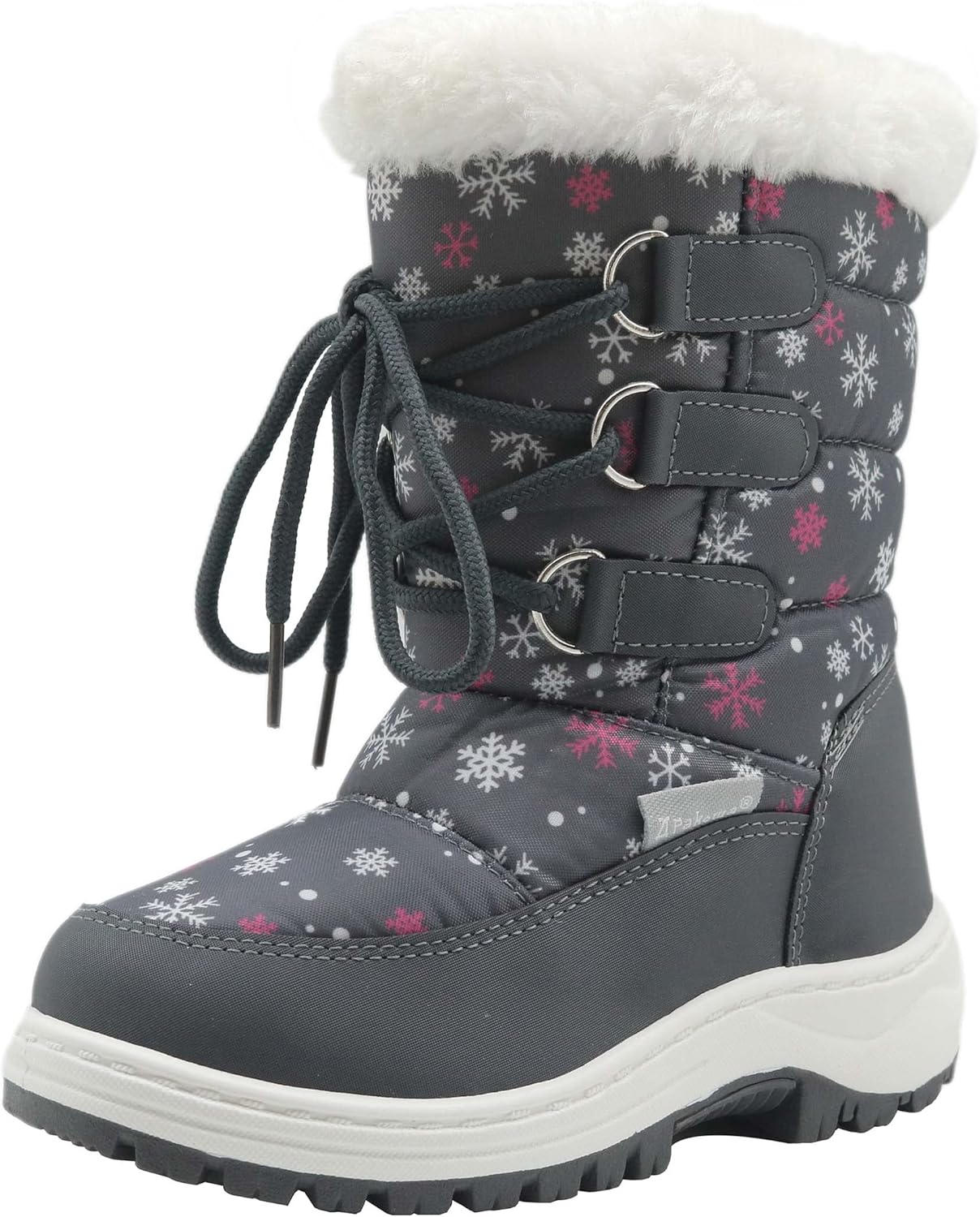 Apakowa Kids Girls Insulated Fur Winter Warm Snow Boots Review