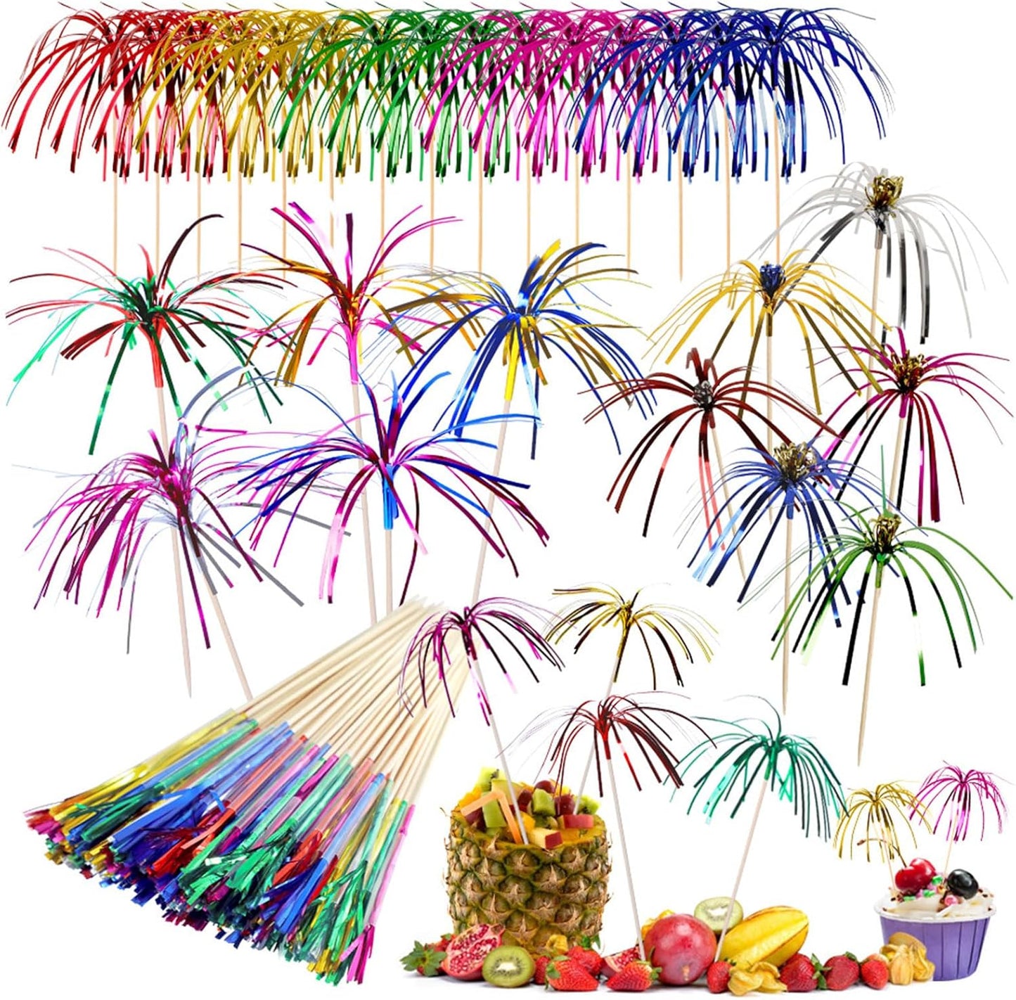 Sparkling Bamboo Picks for Stylish Appetizers