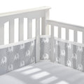 BreathableMesh Liner for Full-Size Cribs - Peaceful Elephants