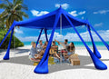 Beach Tent Sun Shelter 10x10 ft Pop Up Canopy - UPF50+ Shade