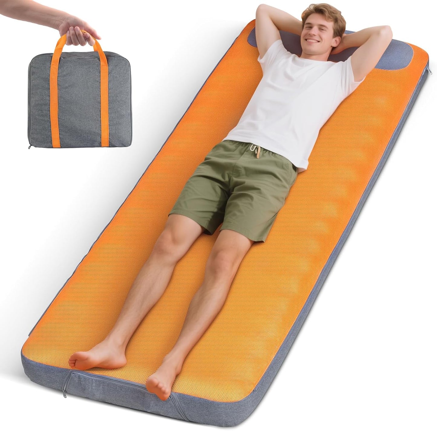 Self Inflating Sleeping Pad with Built-in Pump for Camping