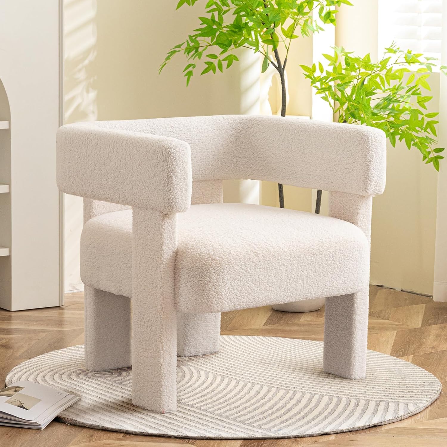 Cozy Sherpa Accent Chair by ANTJUMPER