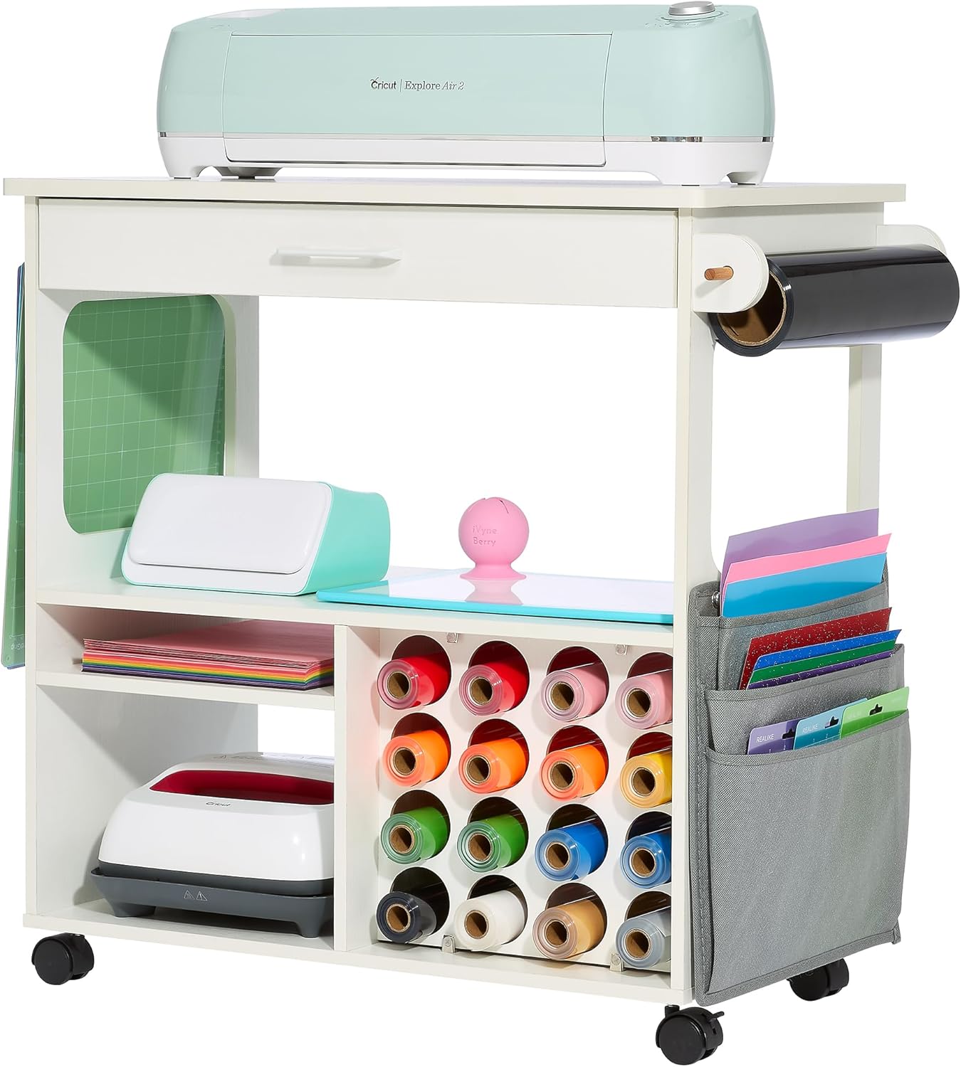 iVyne Craft Cart: Ultimate Organizer & Storage Table for Crafters