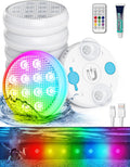 Submersible LED Lights with Remote - Rechargeable Multicolor Pool