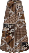 Chiffon High Waist Pleated A-Line Maxi Skirt - Flowy, Comfortable Fit