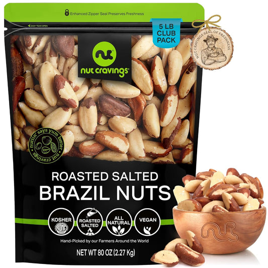 Roasted Brazil Nuts - Fresh, Crunchy, and Perfectly Salted Snack