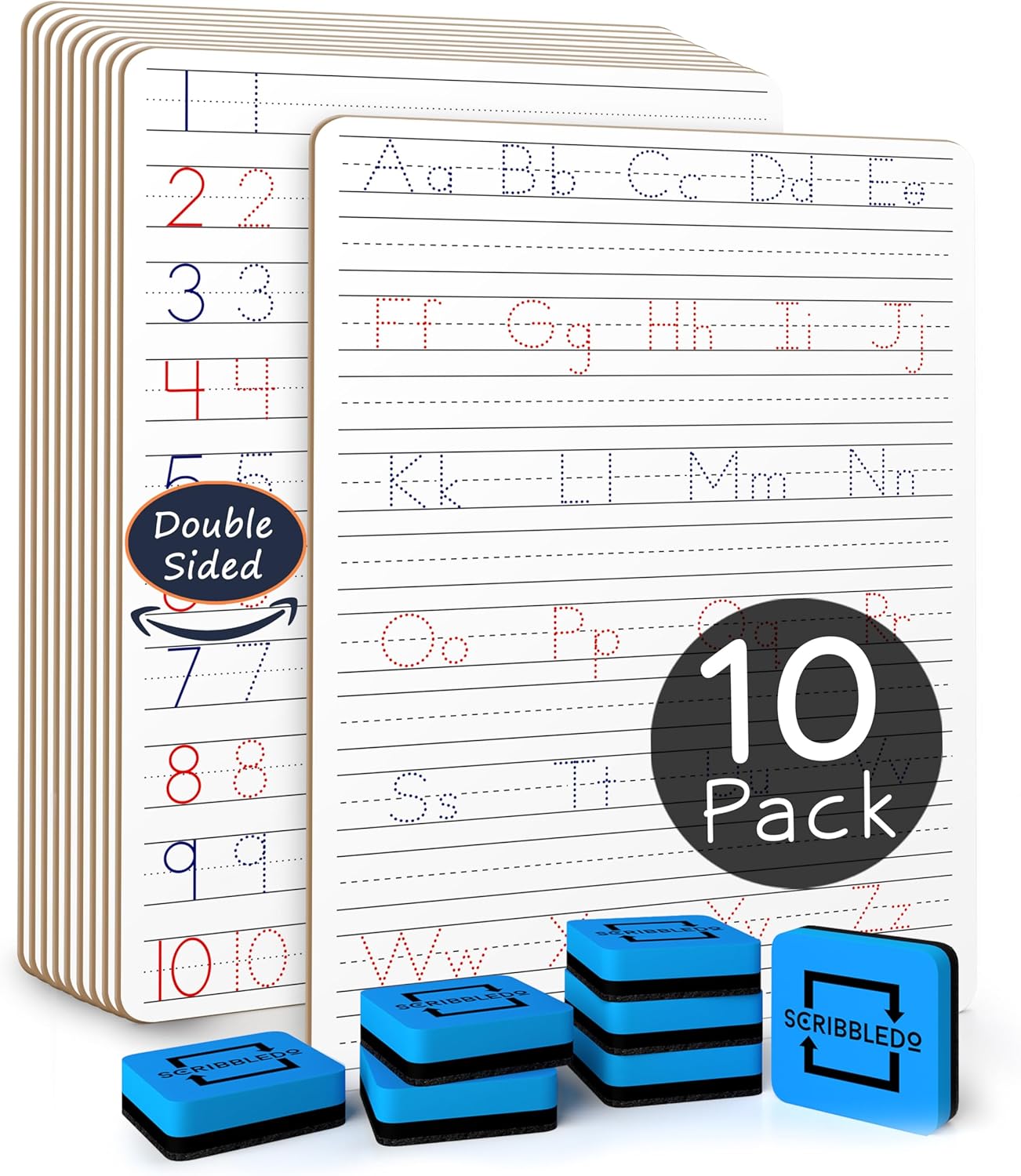Scribbledo Dry Erase Handwriting Practice Boards for Kids Ages 3-5