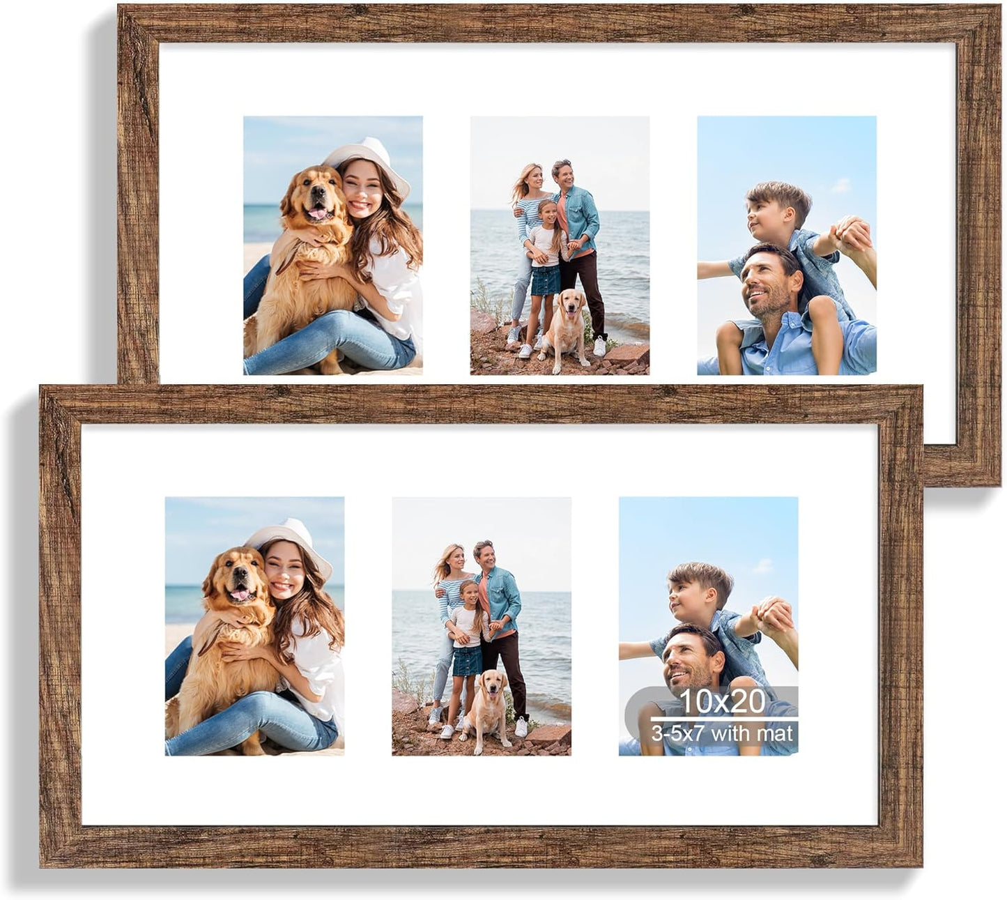 10x20 Picture Frame Set of 2 for Rustic Home Decor Display