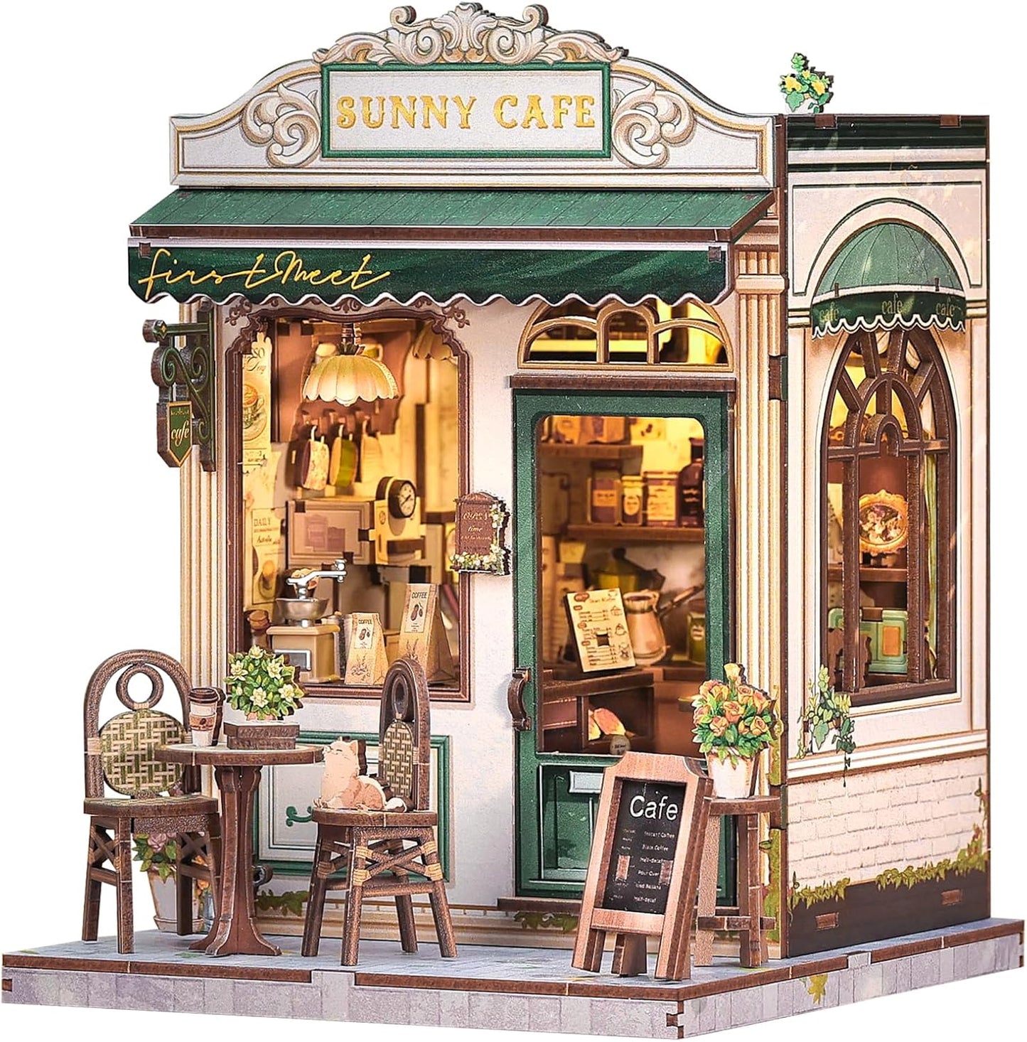 Fsolis Book Nook Kit - DIY Miniature Dollhouse for Adults