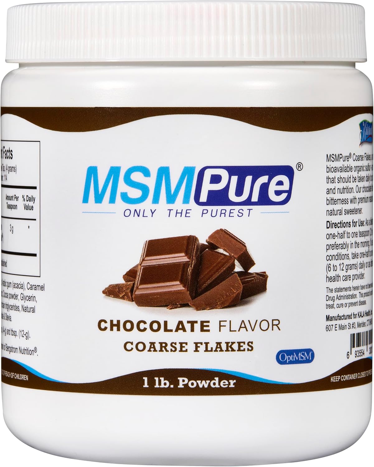MSMPure Chocolate Flavored MSM Powder for Joint and Skin Health