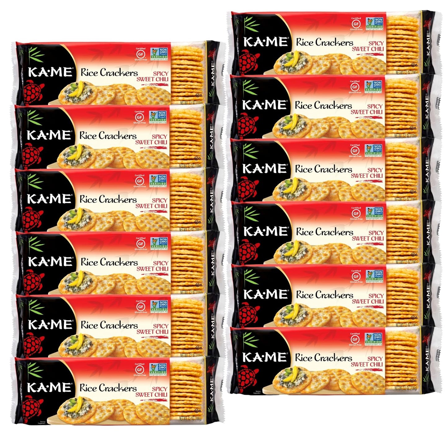 KA-ME Rice Crackers Gluten Free Spicy Sweet Chili Pack