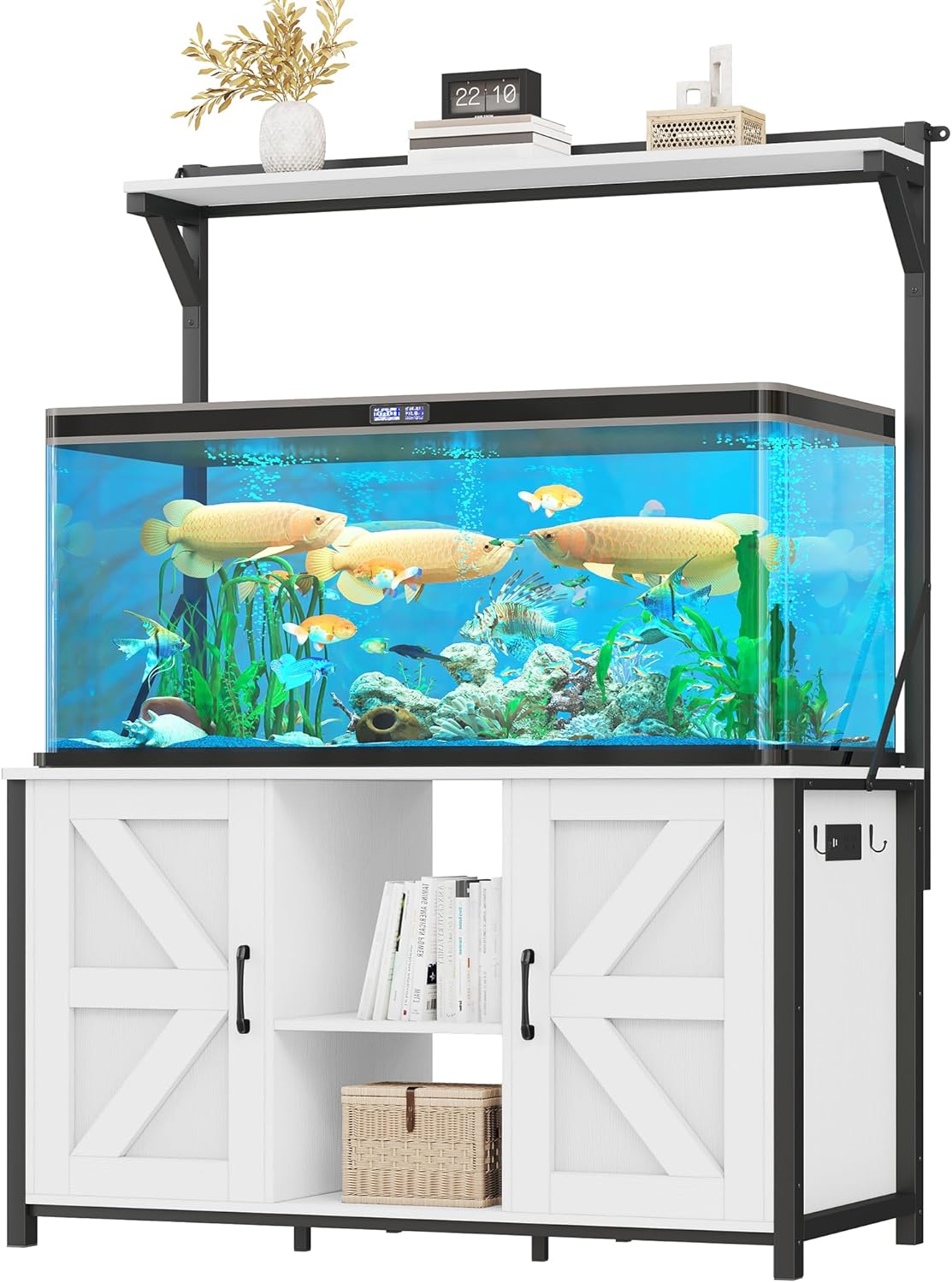 YITAHOME 120 Gallon Fish Tank Stand with Power Outlets and Storage