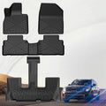 All Weather Floor Mats for Kia Telluride 2020-2025 - Custom TPE 3-Row