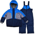 Boys Ski Jacket and Snowbib Snowsuit Set - Warm, Windproof Protection
