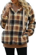 ReachMe Womens Oversized Sherpa Pullover Hoodie - Fuzzy Warm Fleece