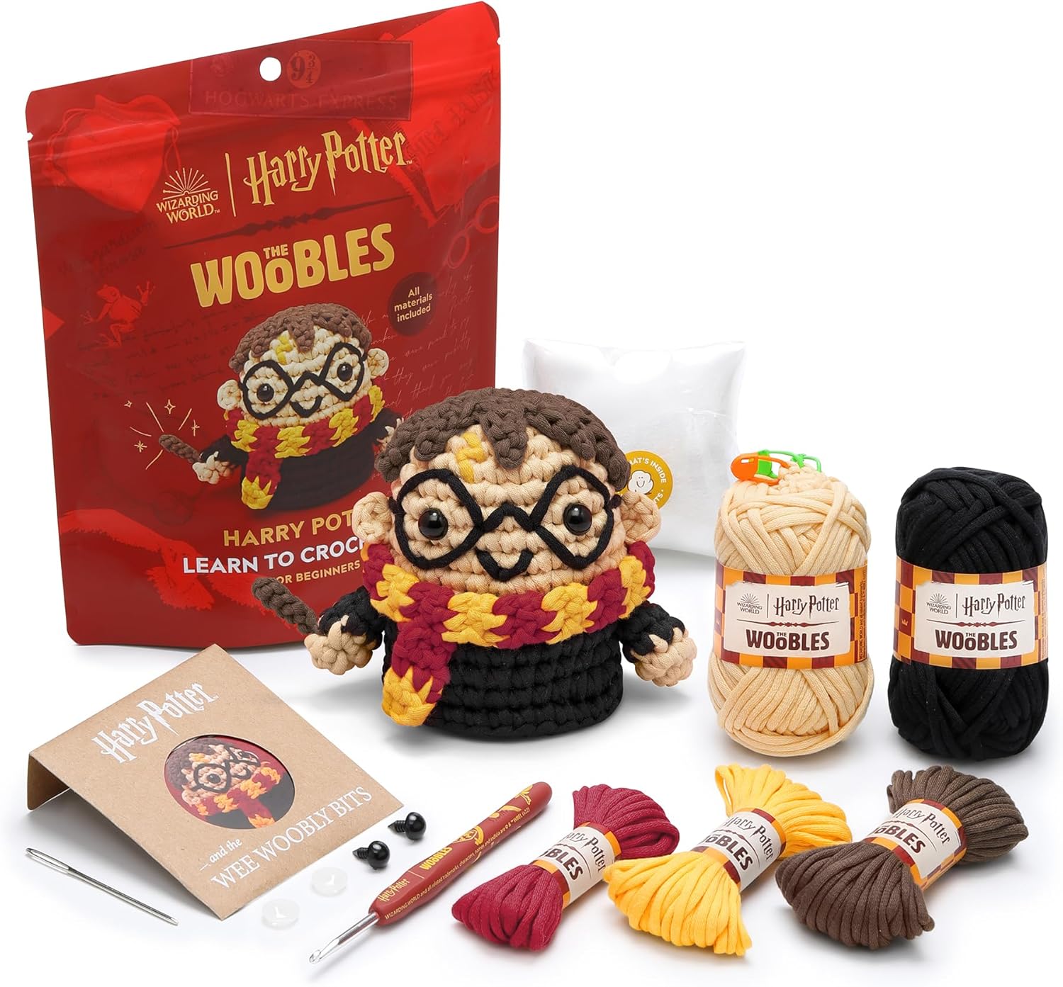 Harry Potter Crochet Kit for Beginners with Easy Peasy Yarn