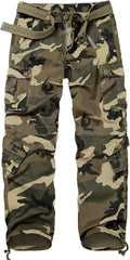 Men's Wild Cargo Pants Camo Cotton Ripstop - 8 Pocket Work Pants
