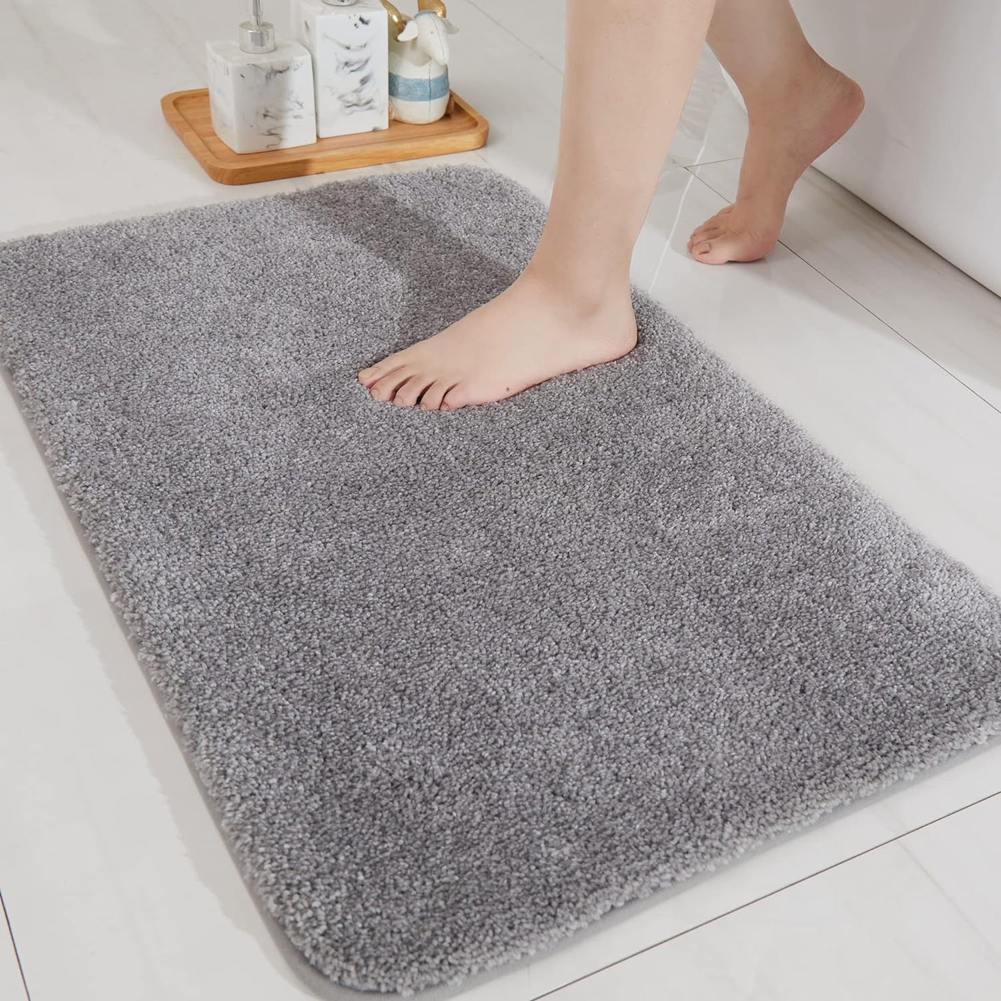 COSY HOMEER Extra Thick Anti-Slip Bath Rugs for Comfort