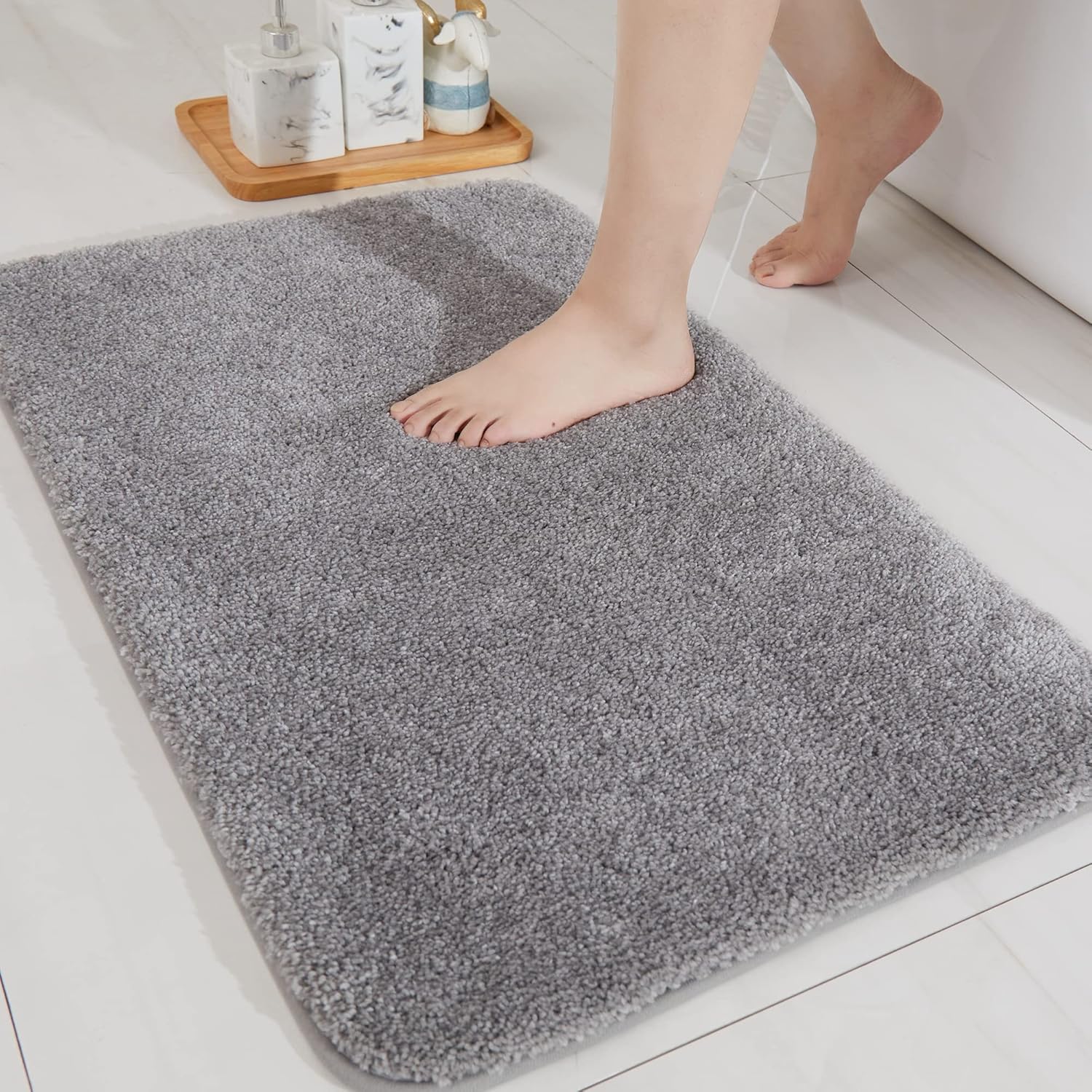 COSY HOMEER Extra Thick Anti-Slip Bath Rugs for Comfort