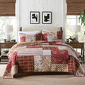 Yvooxny Queen Quilt Set Reversible Patchwork Coverlet - All-Season