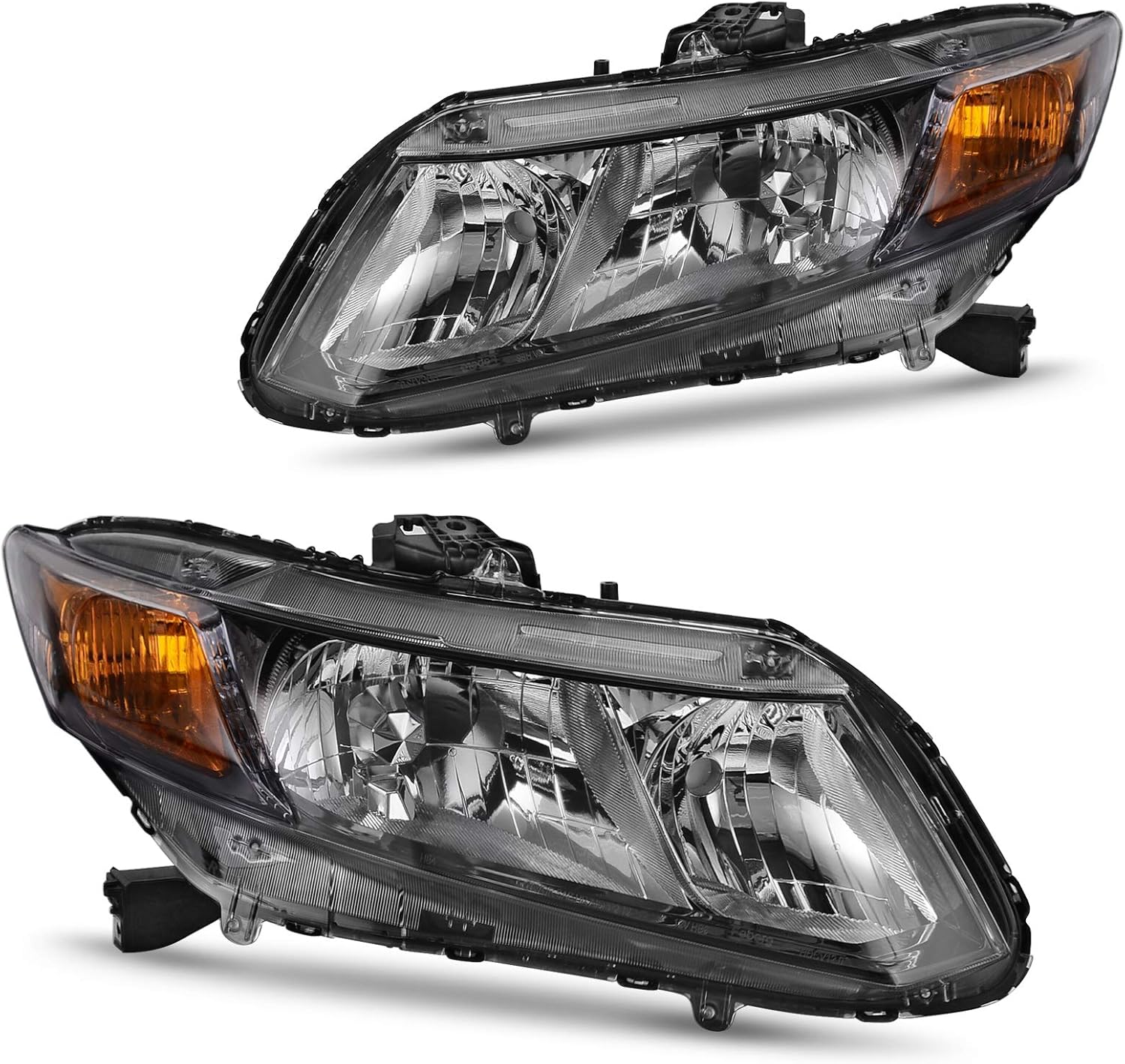 DWVO Headlight Assembly for 2012-2015 Civic Sedan & Coupe