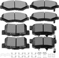 SCITOO Front Ceramic Rear Semi-Metal Disc Brake Pad Set - Reliable